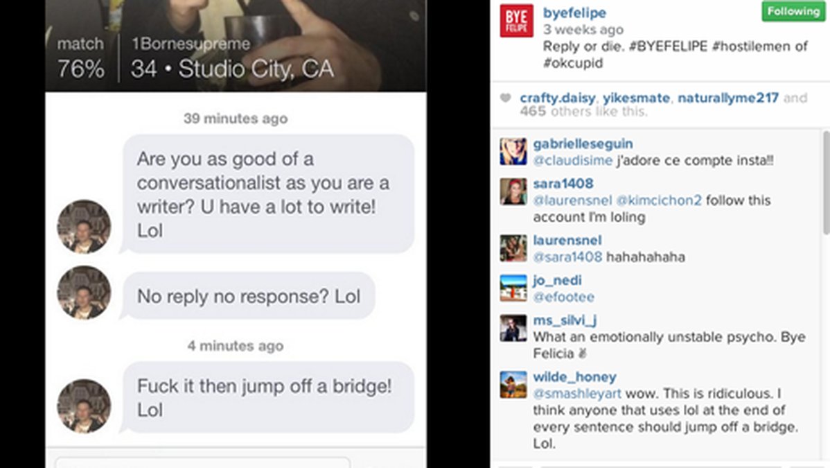Den här kvinnan svarade inte – då fick hon uppmaningen att "hoppa från en bro".